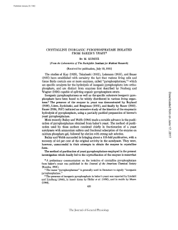 CRYSTALLINE INORGANIC PYROPHOSPHATASE ISOLATED