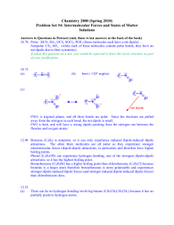 Chemistry 2000 (Spring 2010) Problem Set #4
