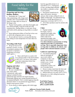 Food Safety for the Holidays