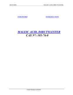 MALEIC ACID, DIBUTYLESTER CAS N&deg;: 105-76-0