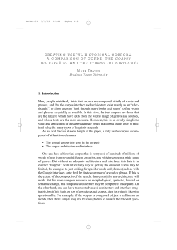 compared to CORDE - Corpus del Espa&ntilde;ol