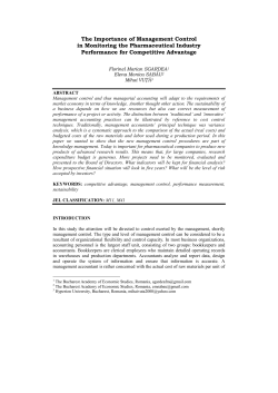 The Importance of Management Control in Monitoring the