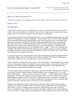 The New York Enterprise Report - October 2007