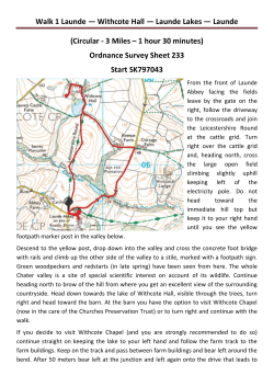 Walk 1 Launde — Withcote Hall — Launde Lakes