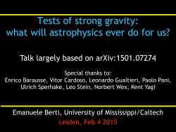 Tests of strong gravity: what will astrophysics ever