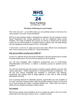 Job Title: Nurse Practitioner - RN1, RNA