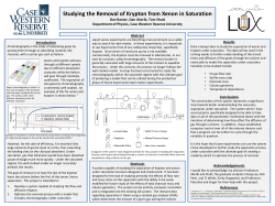 Studying the Removal of Krypton from Xenon in Saturation Dan