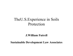 TheU.S.Experience in Soils Protection