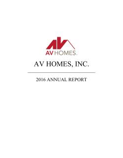 2016 Annual Report - Investor Relations
