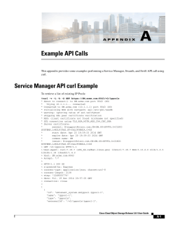 Example API Calls