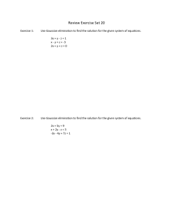 Review Exercise Set 20