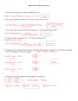 = 1 = 1 KNO3 = 3
