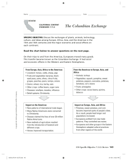 The Columbian Exchange