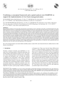 Combining a conceptual framework and a spatial analysis tool