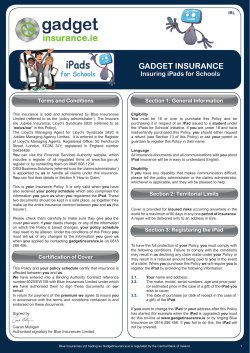 Insuring iPads for Schools