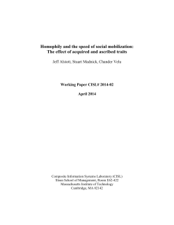 Homophily and the speed of social mobilization