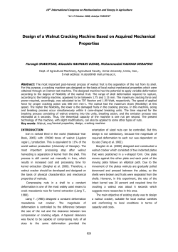 Design of a Walnut Cracking Machine Based on Acquired