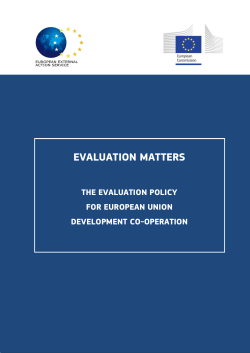 evaluation matters - European Commission