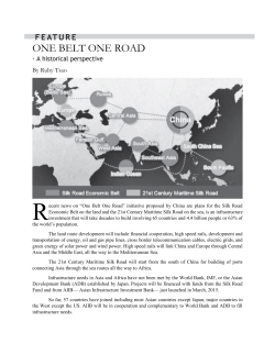 ONE BELT ONE ROAD - Chinese American Forum