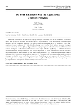 Do Your Employees Use the Right Stress Coping Strategies?