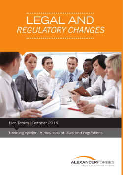 Hot Topics Legal Booklet - October 2015