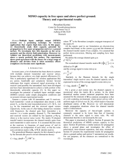 MIMO capacity in free space and above perfect ground: theory and