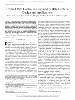 Explicit Path Control in Commodity Data Centers: Design and