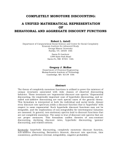 completely monotone discounting