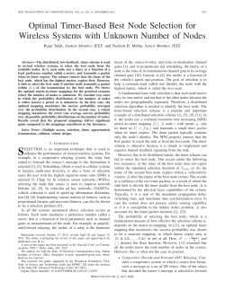 Optimal Timer-Based Best Node Selection for Wireless