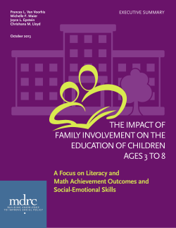 The Impact of Family Involvement on the Education of
