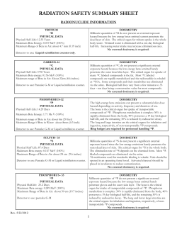 RadiationSafetyHandouts