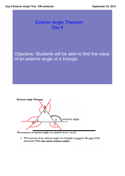 Day 6 Exterior Angle Thm CW.notebook
