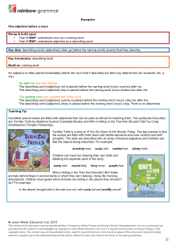 rainbow grammar - Sutton Road Primary and Nursery School