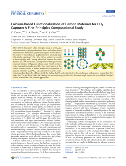 Calcium-Based Functionalization of Carbon Materials for CO2