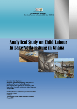 Analytical Study on Child Labour In Lake Volta Fishing in Ghana