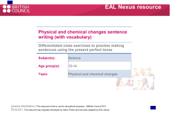 Sentence writing (with vocabulary) PDF - EAL Nexus