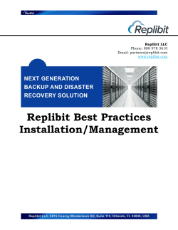 Best Practices 1.21.2016. - Replibit