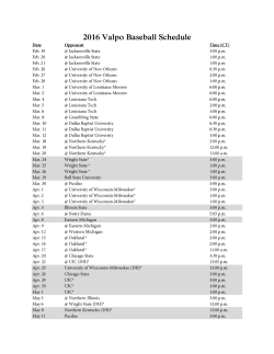 2016 Quick Facts - ValpoAthletics.com