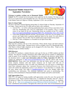 September 2015 - Hammond Middle School PTA