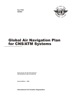 Doc 9750 - Global Air Navigation Plan for CNS/ATM Sytems