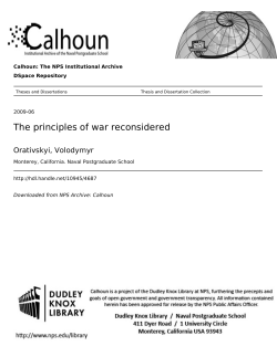 naval postgraduate school thesis - Defense Technical Information