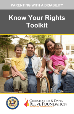 Parenting with a Disability: Know Your Rights Toolkit