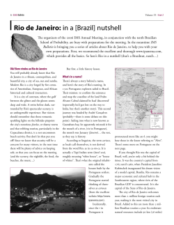 Rio de Janeiro: in a [Brazil] nutshell - mtc