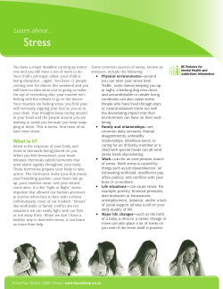 Stress - Integral Counselling BC