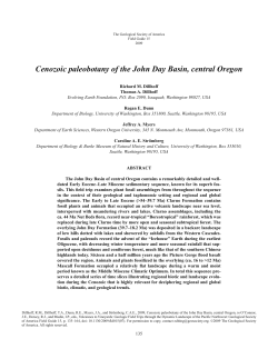 Cenozoic paleobotany of the John Day Basin, central Oregon