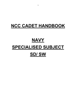 ncc cadet handbook navy specialised subject sd