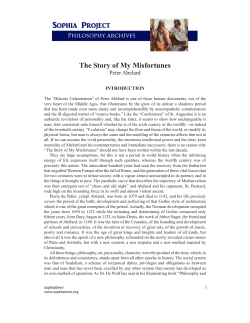 The Story of My Misfortunes