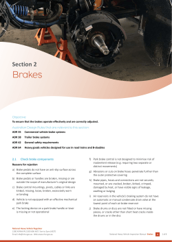 Section 2 Brakes  - National Heavy Vehicle Regulator