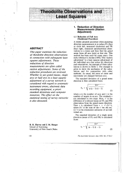 .- This paper examines the reduction of theodolite direction