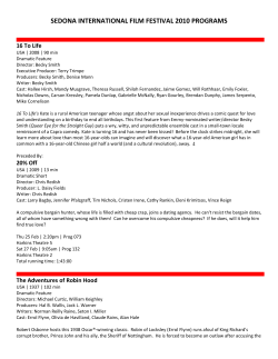 SEDONA INTERNATIONAL FILM FESTIVAL 2010 PROGRAMS